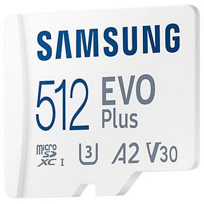 MicroSDXC 512GB EVO Plus+SD adap SAMSUNG