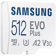 MicroSDXC 512GB EVO Plus+SD adap SAMSUNG