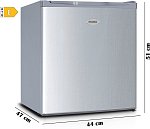 Mini mrazák - stříbrný - PRIMO PR116DV