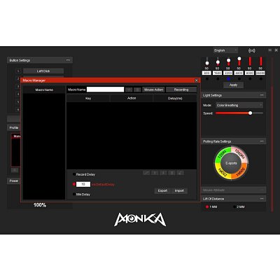 MONKA G995W wireless mouse optics MARVO