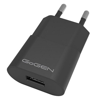 Nabíječka do sítě GoGEN ACH 102,1x USB 1A (5W) - černá