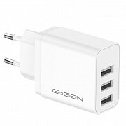 Nabíječka do sítě GoGEN ACH 301, 3x USB-A (15,5W) bílá