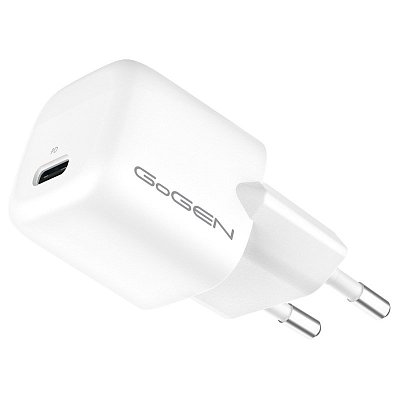 Nabíječka do sítě GoGEN ACHPD130, 1xUSB-C PD, 30W - bílá
