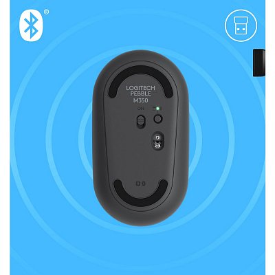 Pebble M350 WRL Mouse grafitová LOGITECH