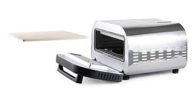 Pizza pec Genius - nerezová, pečící kamen - DOMO DO9289PZ