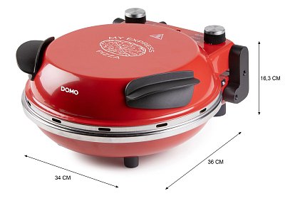 Pizza pec na čerstvou pizzu - červená - DOMO DO9284PZ