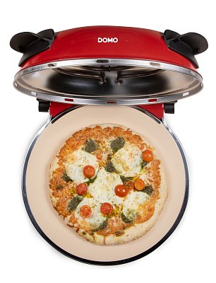 Pizza pec na čerstvou pizzu - červená - DOMO DO9284PZ