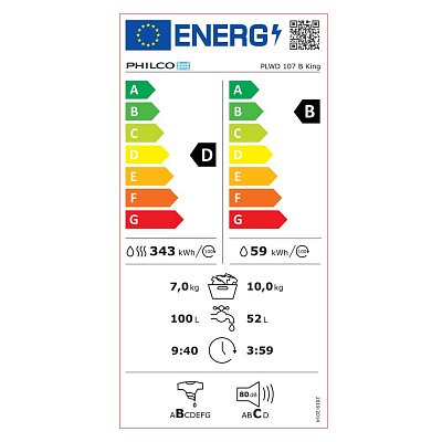 PLWD 107 BKING Pračka se sušičkou PHILCO