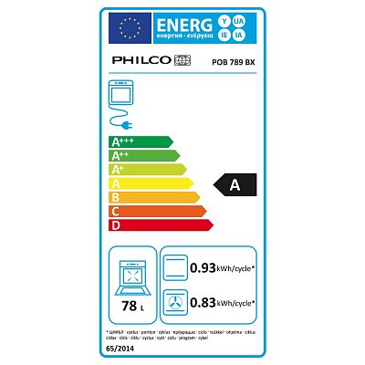 POB 789 BX vestavná trouba PHILCO
