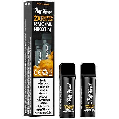 POD 2PCS TOBACCO CLASSIC PUFF HOUSE