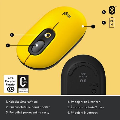 POP MOUSE Blast Yellow LOGITECH