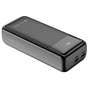 Powerbank GoGEN 30000mAh, USB-C PD 65W, QC 22,5W, LCD - černá