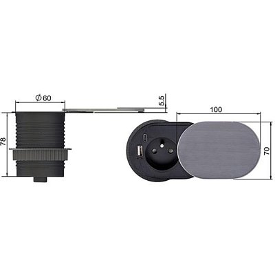 PP124C-PD20 prodlužovací kabel SOLIGHT