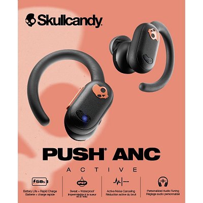 PUSH ANC ACTIVE TWS Blk / Og SKULLCANDY