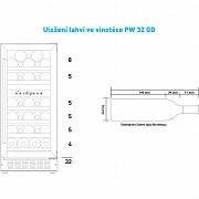 PW 32 GD dvouzónová vinotéka PHILCO