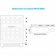 PW 46 GDFB dvouzónová vinotéka PHILCO