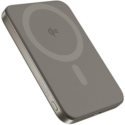 Qi2 5000 Mag+ Alu PB titanová EPICO
