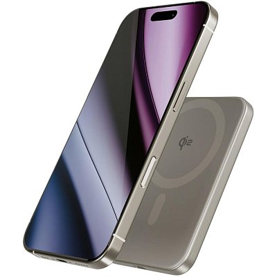 Qi2 5000 Mag+ Alu PB titanová EPICO