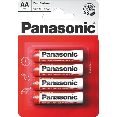 R6 4BP AA Red zn PANASONIC