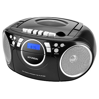 Radiomagnetofon Hyundai TRC 788 AU3BS s CD/MP3/USB, černá/stříbrná