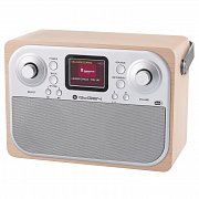 Radiopřijímač DAB+ GoGEN DAB 700 BTCS, hnědé/stříbrné