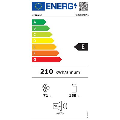 RB291D4CWE CHLADNIČKA KOMBI HISENSE