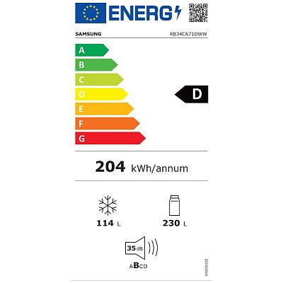 RB34C671DWW/EF CHLADNIČKA KOMBI SAMSUNG