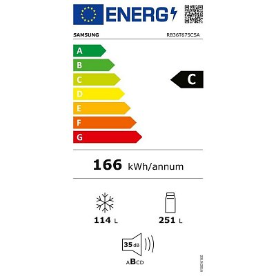 RB36T675CSA/EF CHLADNIČKA KOMBI SAMSUNG