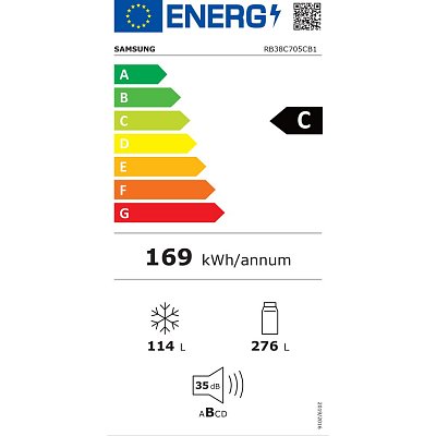 RB38C705CB1/EF CHLADNIČKA KOMBI SAMSUNG