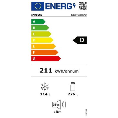 RB38T605DWW/EF CHLADNIČKA KOMBI SAMSUNG