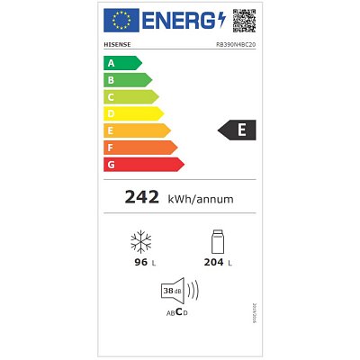 RB390N4BC20 CHLADNIČKA KOMBI HISENSE