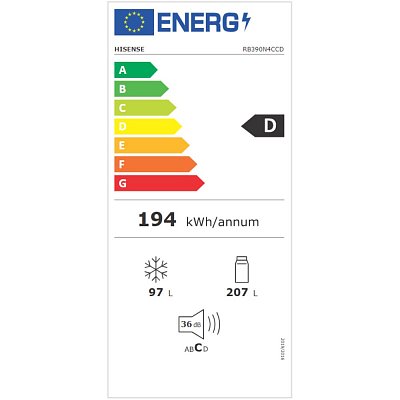 RB390N4CCD CHLADNIČKA KOMBI HISENSE