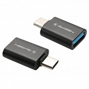 Redukce GoGEN USB-C (M) / USB-A (F), černá