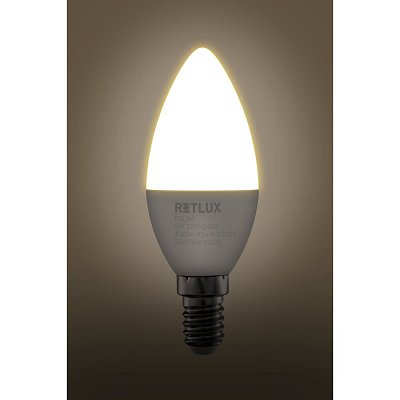 REL 34 LED C37 2x5W E14 WW RETLUX