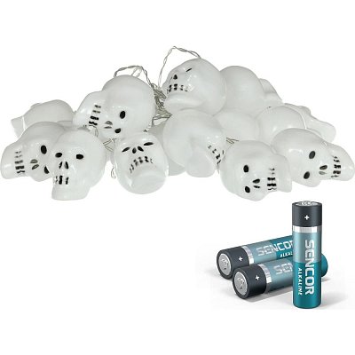 RHW 003 Girlanda lebky 20 LED WW RETLUX