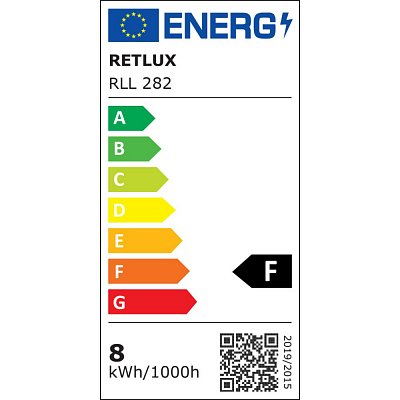 RLL 282 R63 E27 Spot 8W CW   RETLUX