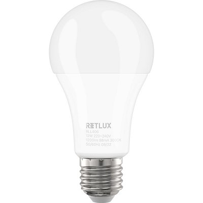 RLL 406 A60 E27 bulb 12W WW RETLUX