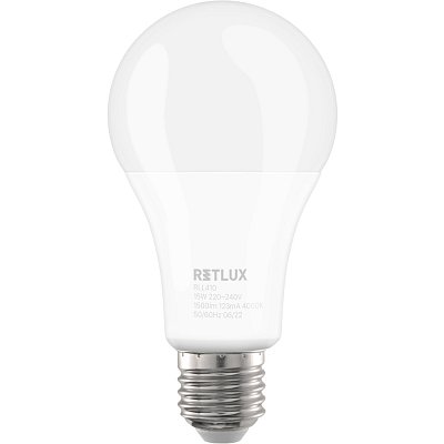 RLL 410 A65 E27 bulb 15W CW       RETLUX