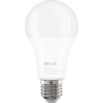 RLL 411 A65 E27 bulb 15W DL RETLUX