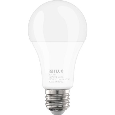 RLL 411 A65 E27 bulb 15W DL RETLUX