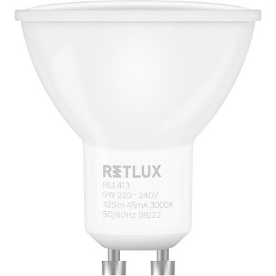 RLL 413 GU10 bulb 5W WW RETLUX