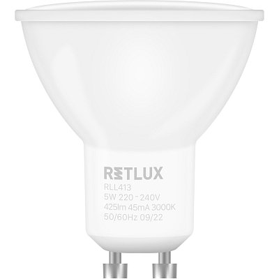 RLL 413 GU10 bulb 5W WW RETLUX