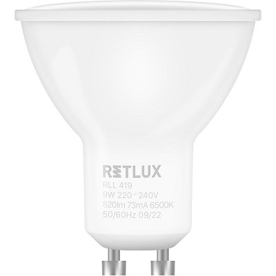 RLL 419 GU10 bulb 9W DL RETLUX