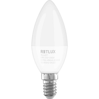 _RLL 427 C37 E14 candle  6W CW    RETLUX