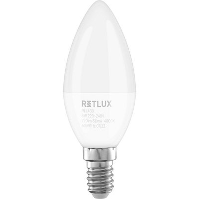 RLL 430 C37 E14 candle 8W CW RETLUX