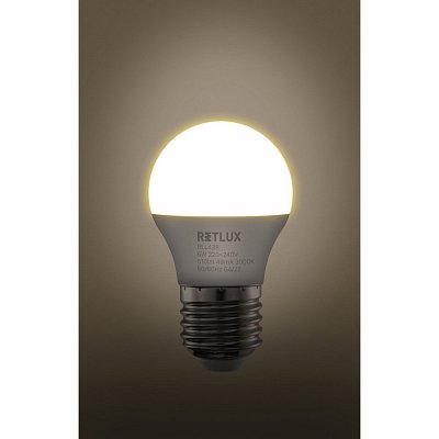 RLL 438 G45 E27 miniG 6W WW       RETLUX