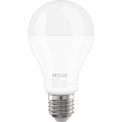 RLL 463 A67 E27 bulb 20W CW RETLUX