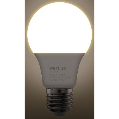 RLL 603 A60 E27 bulb 9W WW D RETLUX