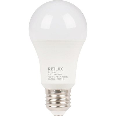 RLL 604 A60 E27 bulb 9W CW  D     RETLUX