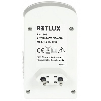 RNL 107 LED noč. sv. PIR 230V WW RETLUX